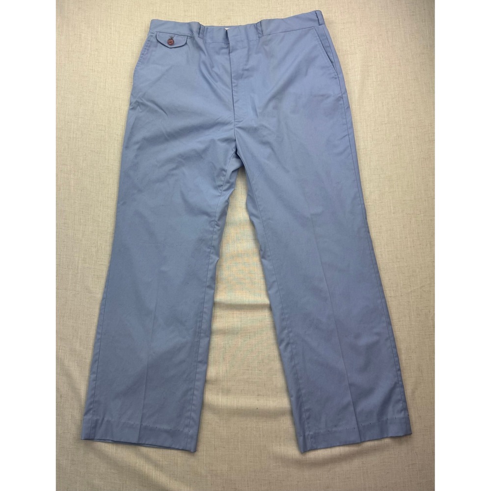 Vintage Haggar Mens Light Blue Straight Leg Dress Pants Slacks 36x28